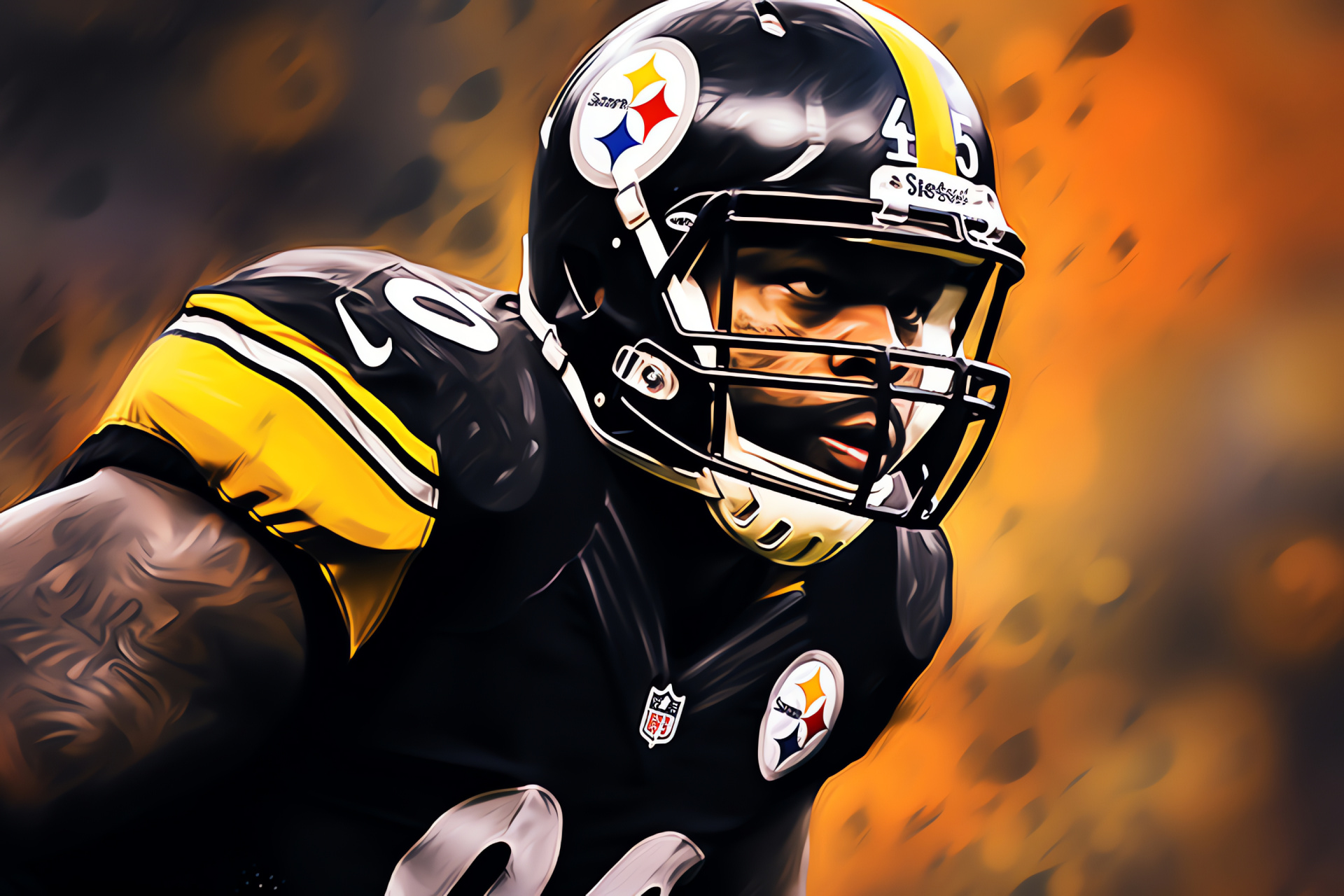 Pittsburgh Steelers, Maurkice Pouncey, NFL offensive lineman, football game, athletic prowess, HD Desktop Image