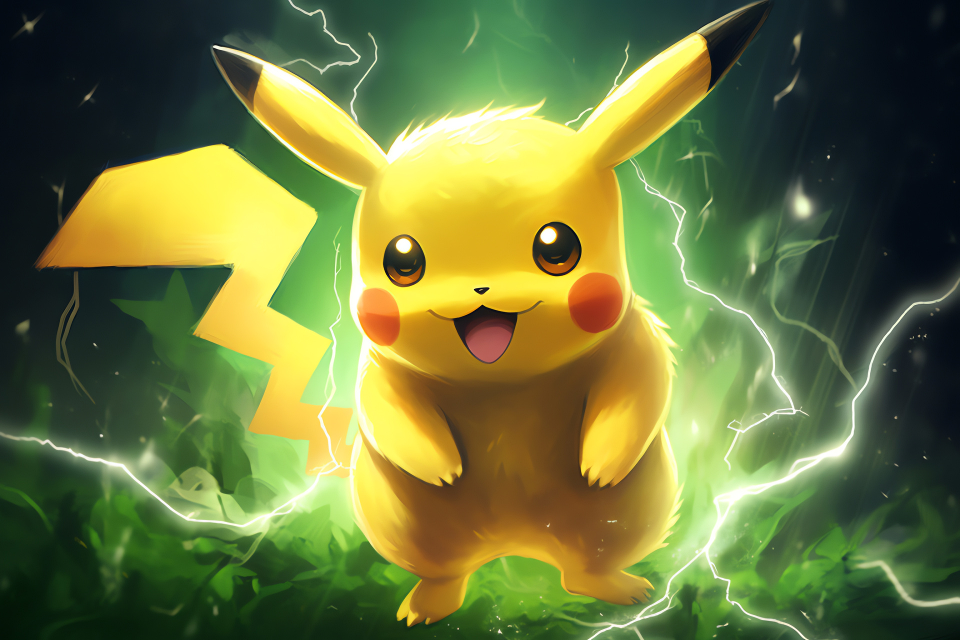 Pikachu in games, Pokmon series mascot, Electric mouse character, Pocket Monsters, Nintendo franchise, HD Desktop Wallpaper