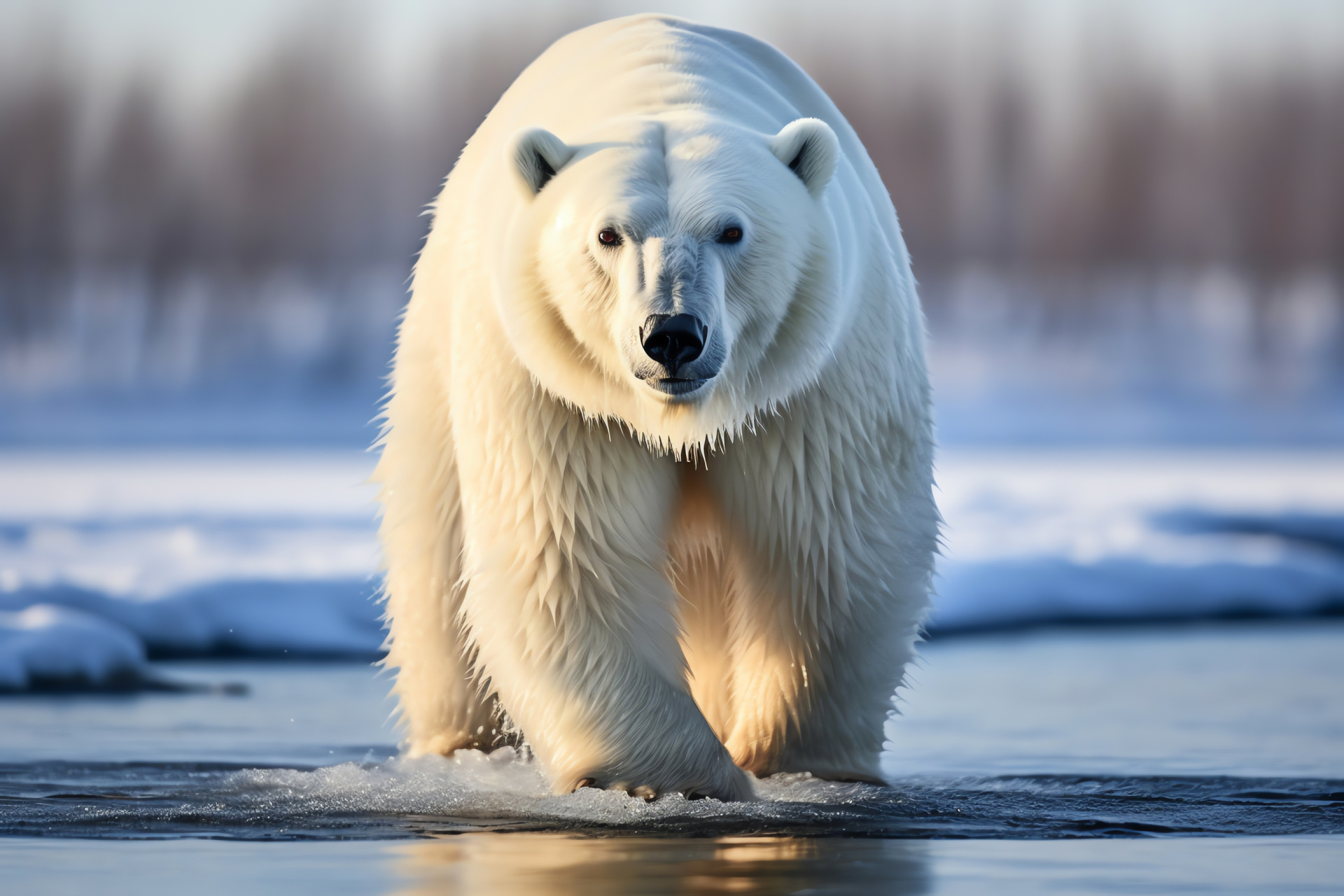 Nanuq, Pack ice resident, Polar bear cubs, Ice floe survival, Range Rev. Kirkpatrick, HD Desktop Image