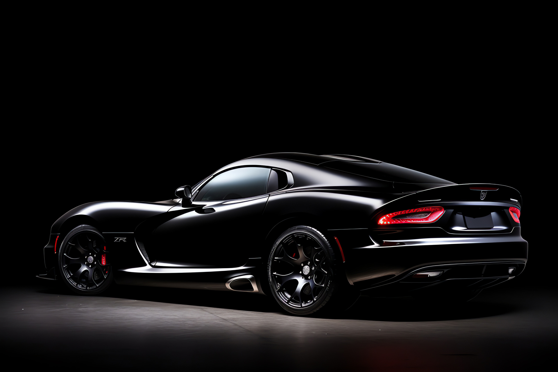 Srt Viper 2014, overhead perspective, shimmering silver, deep black setting, exhilarating design, HD Desktop Wallpaper