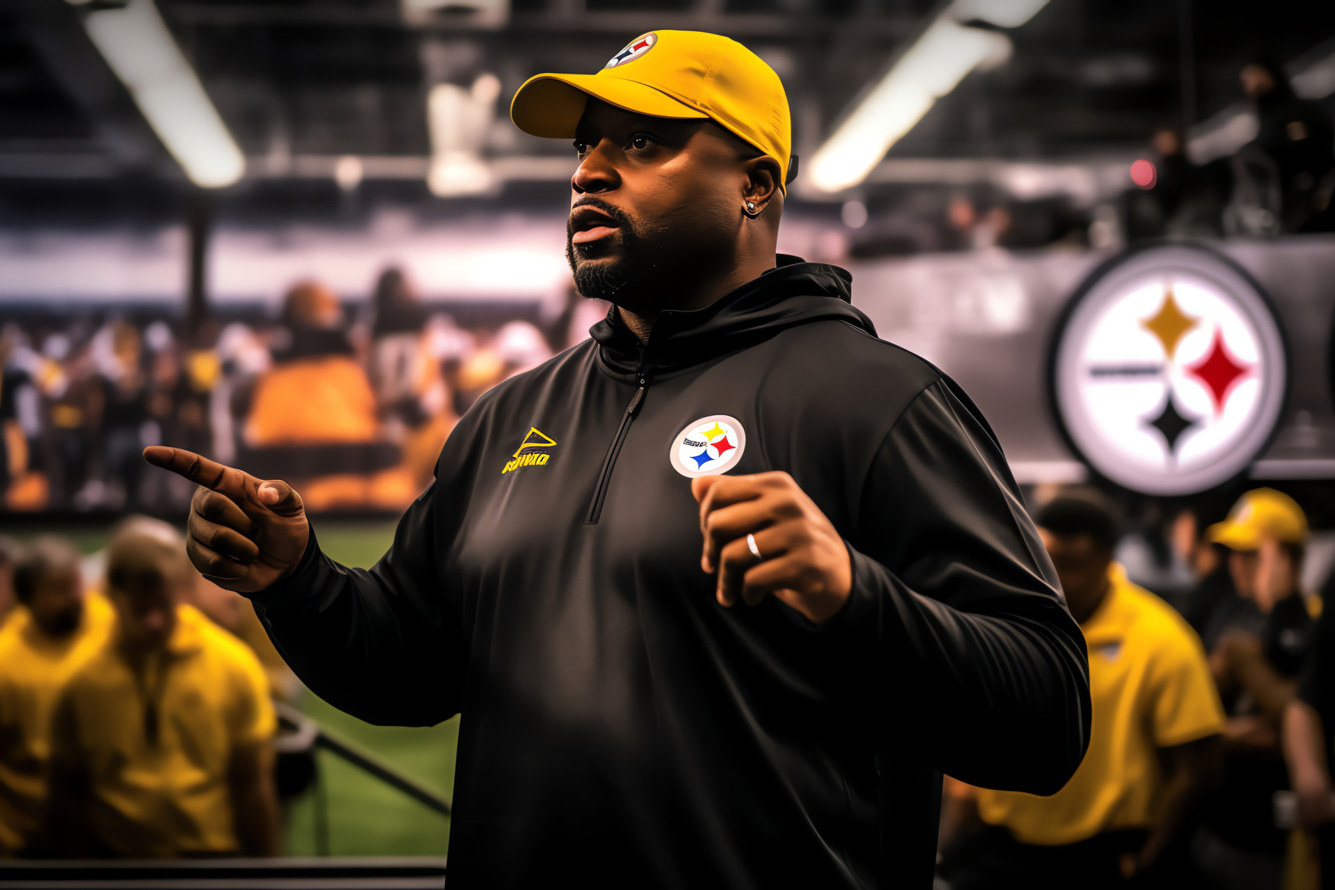 Coach Mike Tomlin, NFL strategy, Steelers practice, Motivational coaching, Sports leadership, HD Desktop Wallpaper