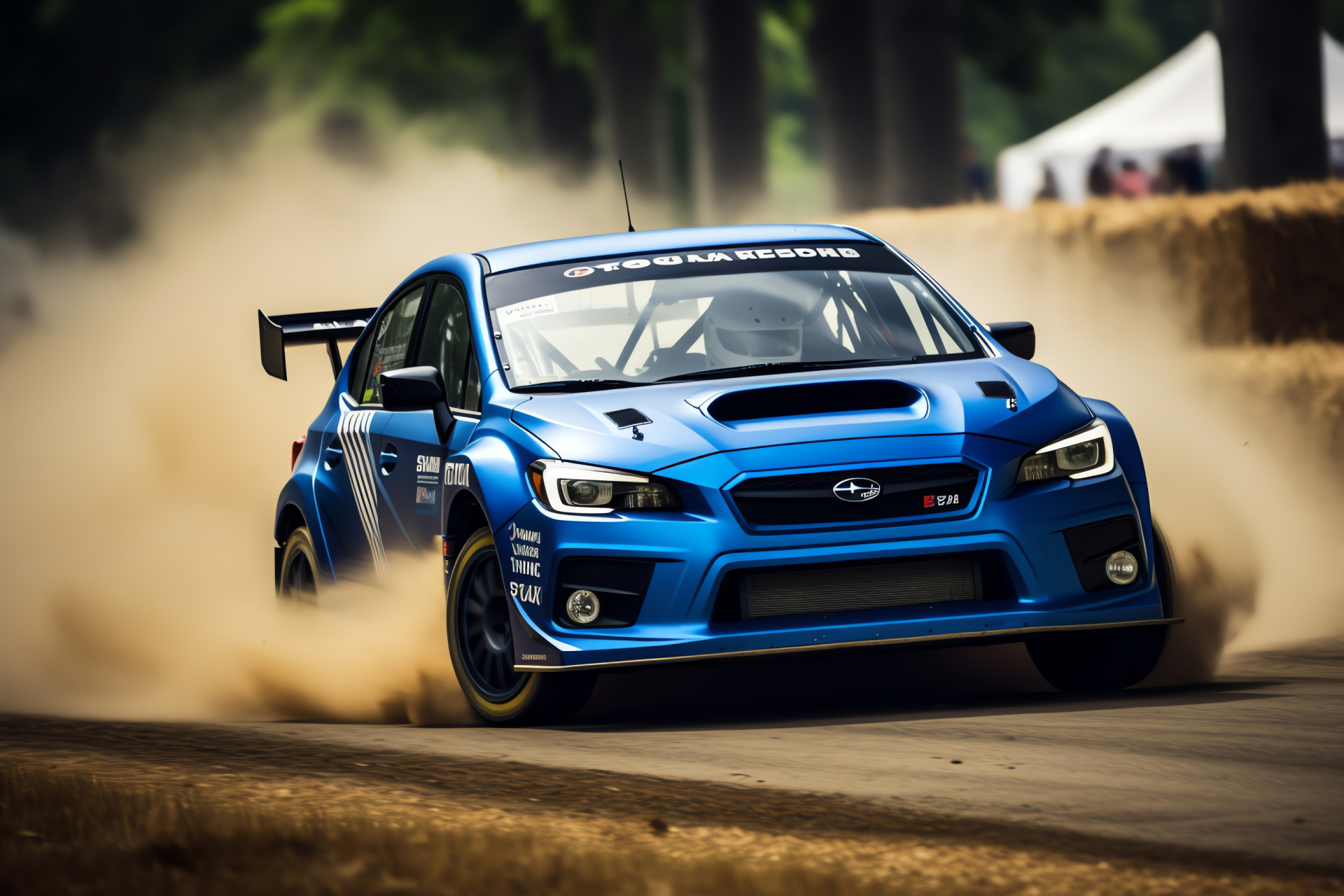 Subaru WRX at Goodwood, Motorsport event, Time Attack contender, Racing dynamics, Handling showcase, HD Desktop Image