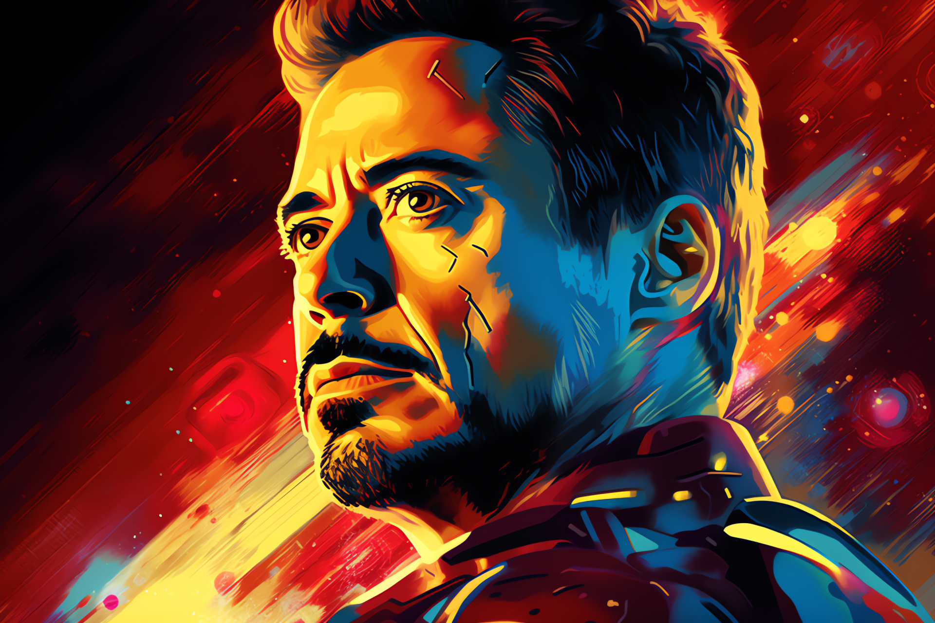 Robert Downey Jr, Marvel superhero, Iron Man role, superhero suit, Tony Stark actor, HD Desktop Wallpaper