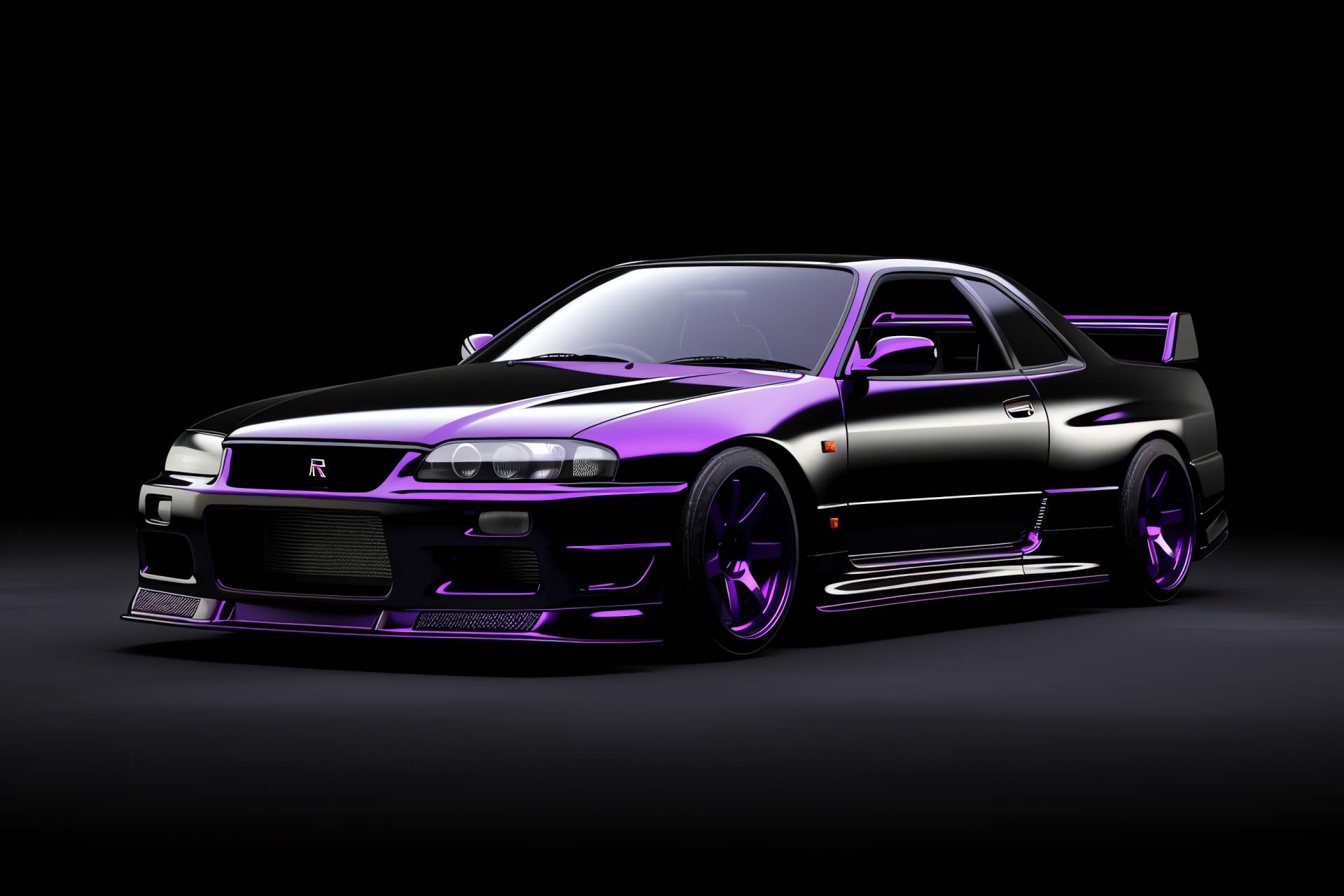 Nissan Skyline GTR R33, 1995 sports car, Advanced auto engineering, Japanese performance car, Driver's favorite, HD Desktop Image