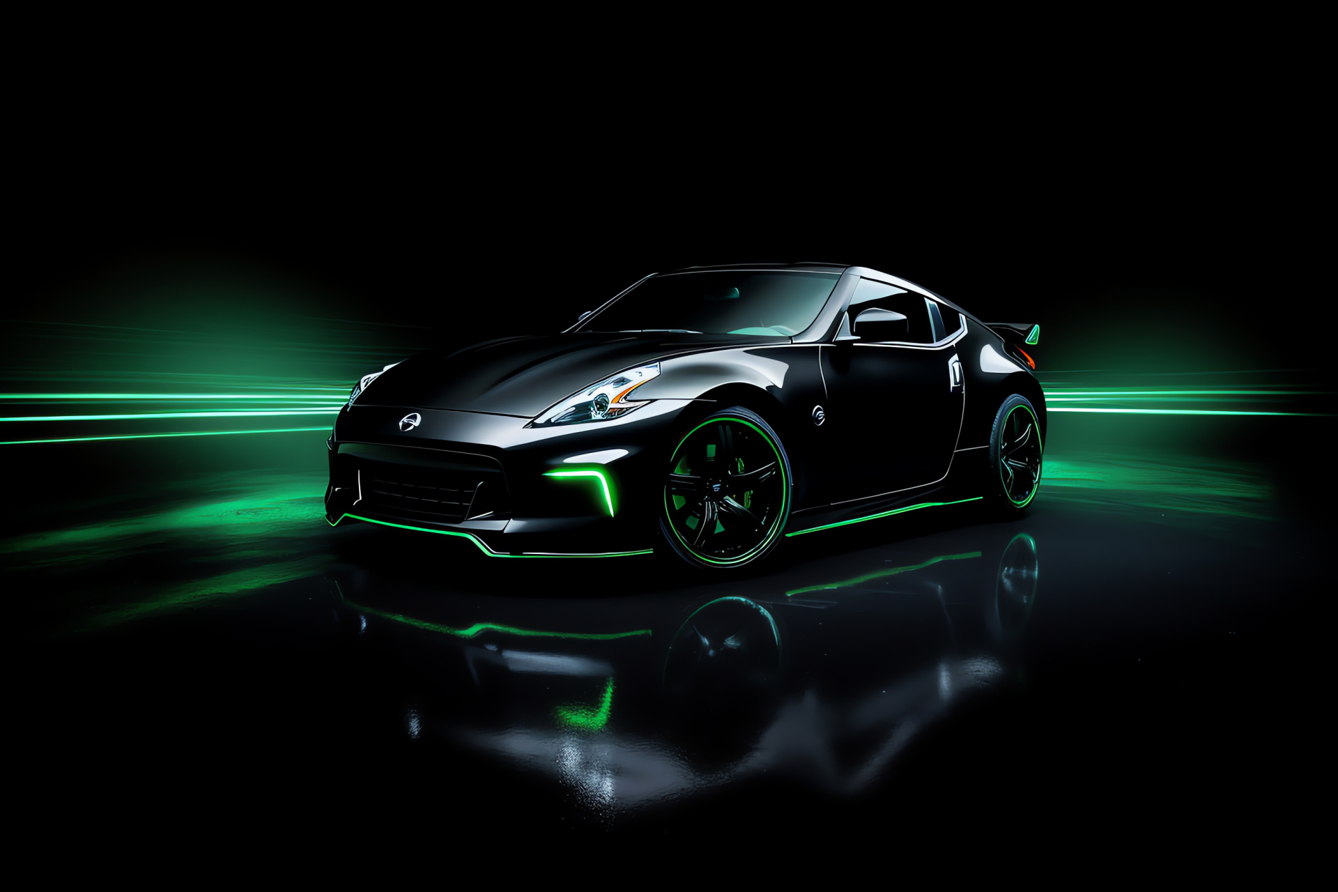 Nissan 370Z, Broad angle, Performance machine, Lustrous lines, Modern classic, HD Desktop Wallpaper