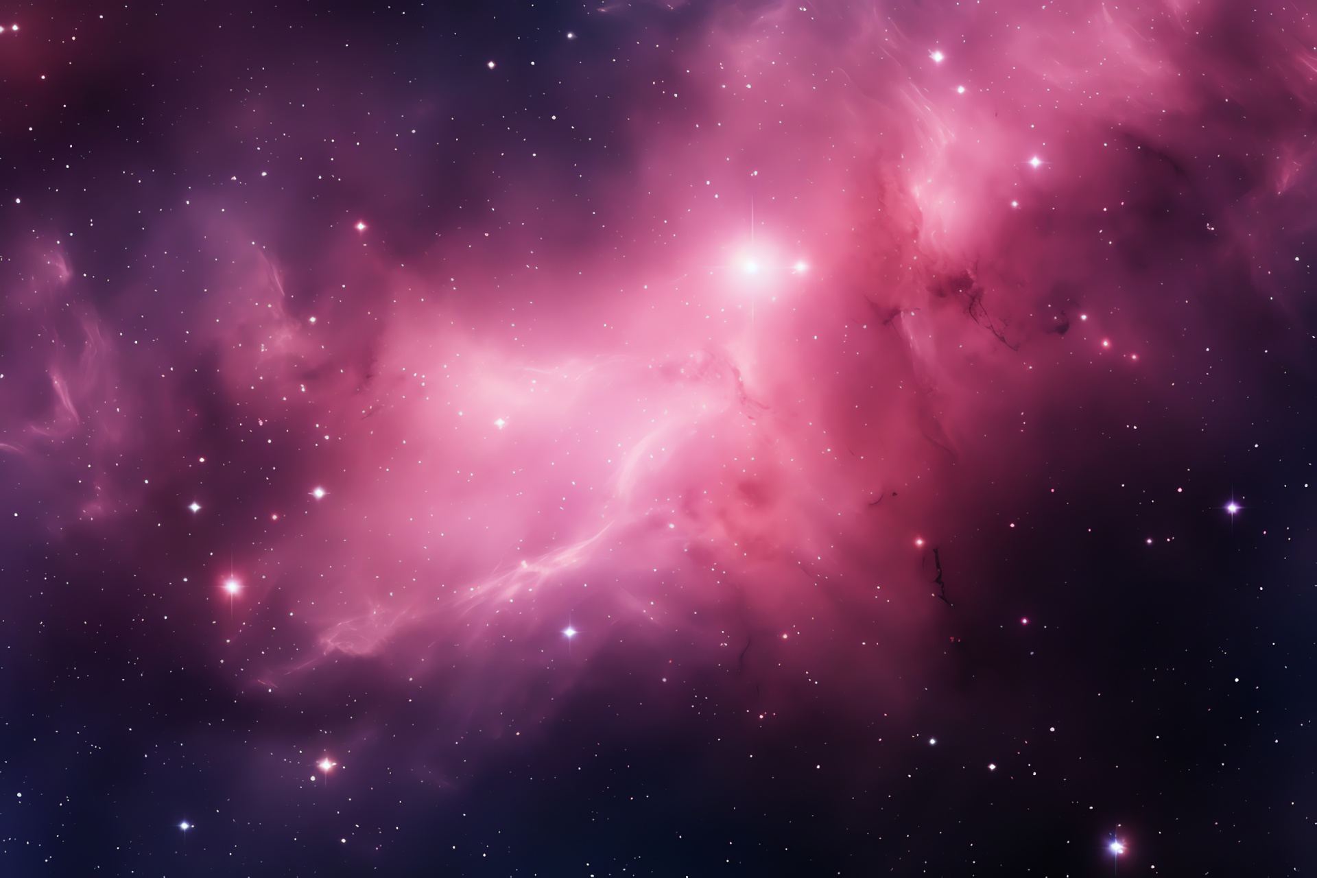 Nebula canvas, Pink swirls, Cosmic ocean, Astral harmony, Galactic landscape, HD Desktop Wallpaper