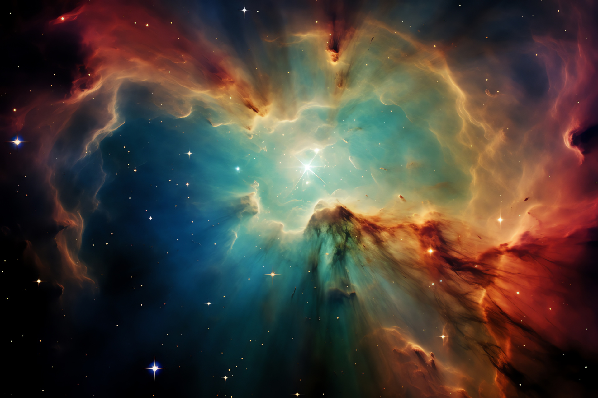 Astronomical wonder, Orion Nebula, Star formation, Interstellar cloud, Galactic splendor, HD Desktop Wallpaper