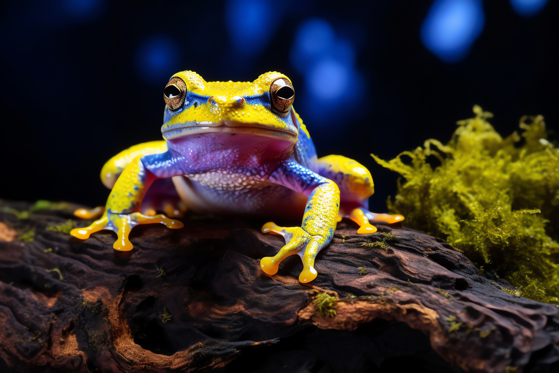 Luminescent Tree Frog, Amphibian enchantment, Frog habitat, Ethereal creature, Conservation importance, HD Desktop Image