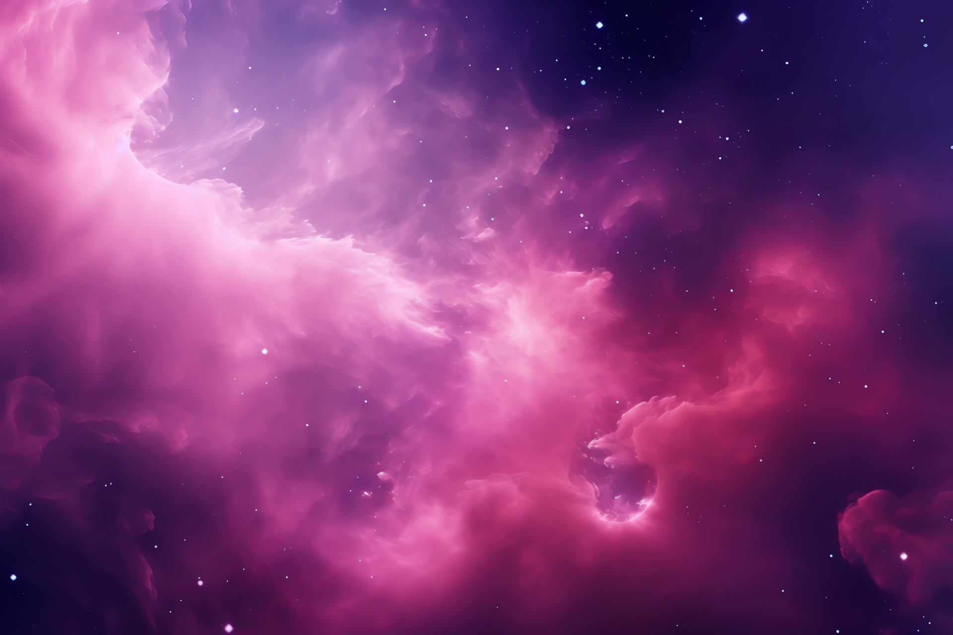 Galactic spectacle, Pink universe, Starry cosmic field, Outer space beauty, Astral wonder, HD Desktop Wallpaper