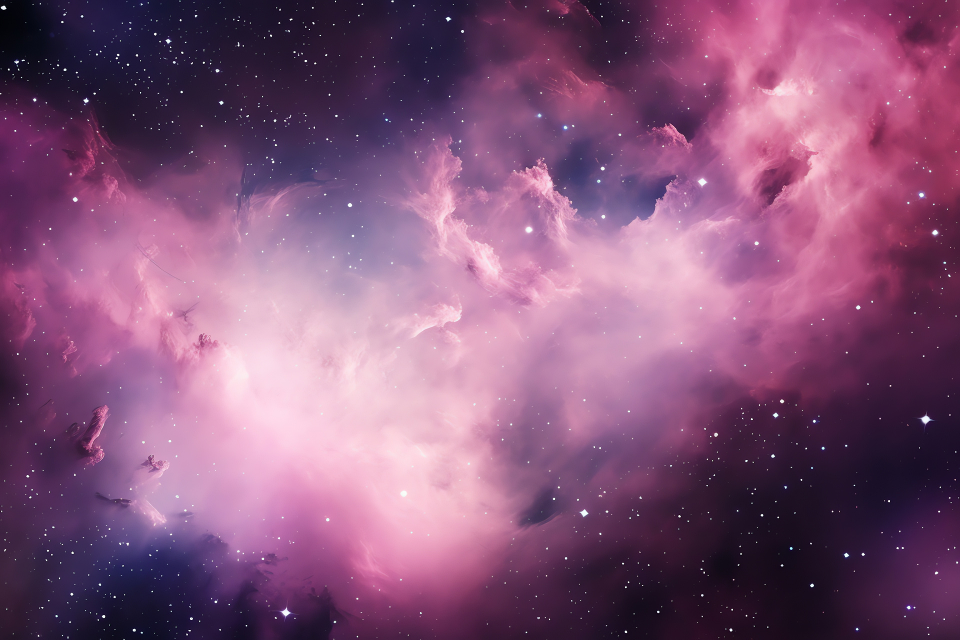 Galactic realm, Cosmological marvel, Pink spiral, Starry canvas, Cosmos beauty, HD Desktop Wallpaper