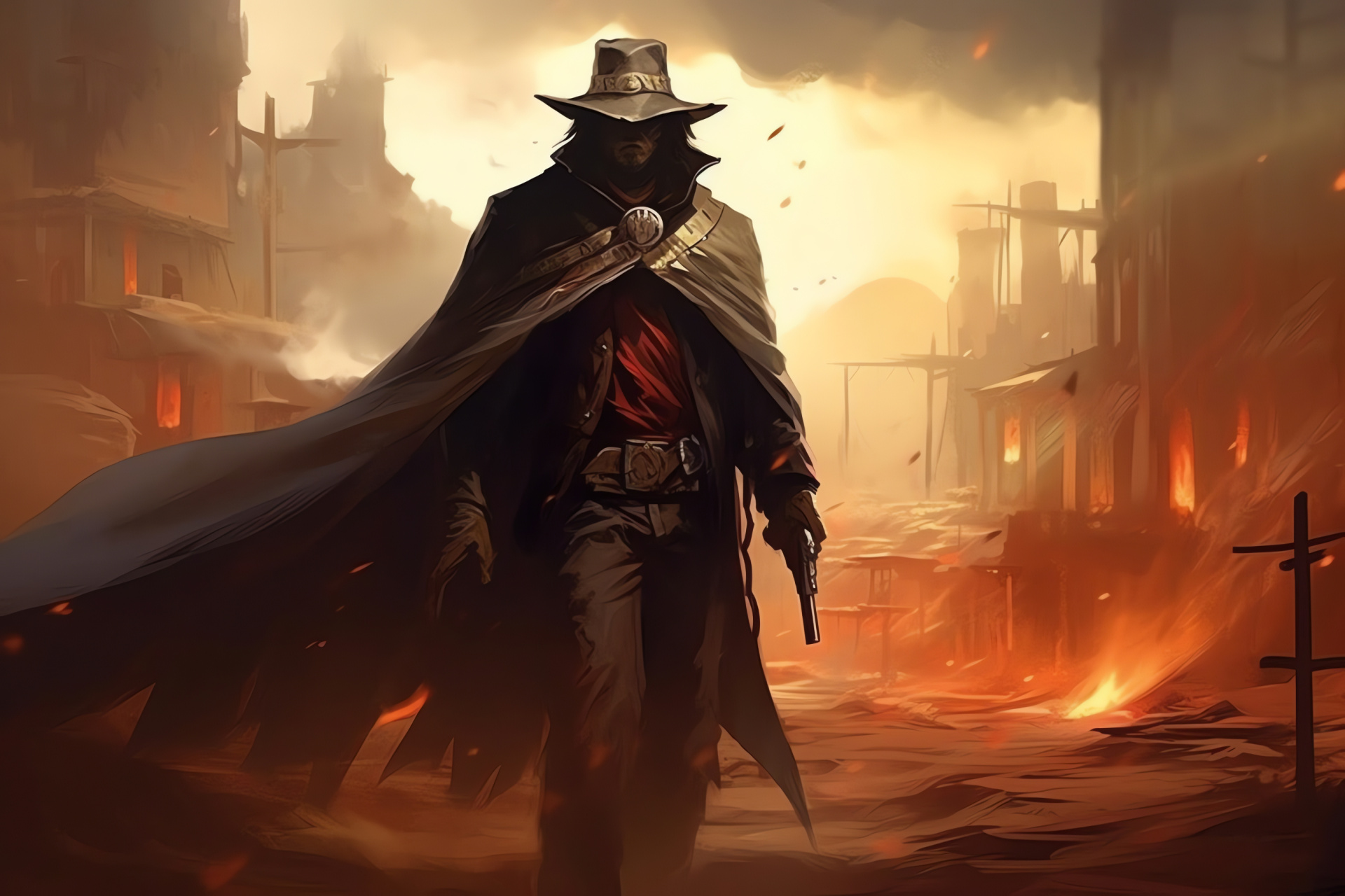 Overwatch cowboy McCree, Virtual western hero, Overwatch gameplay, Video game gunslinger, Digital duel, HD Desktop Image