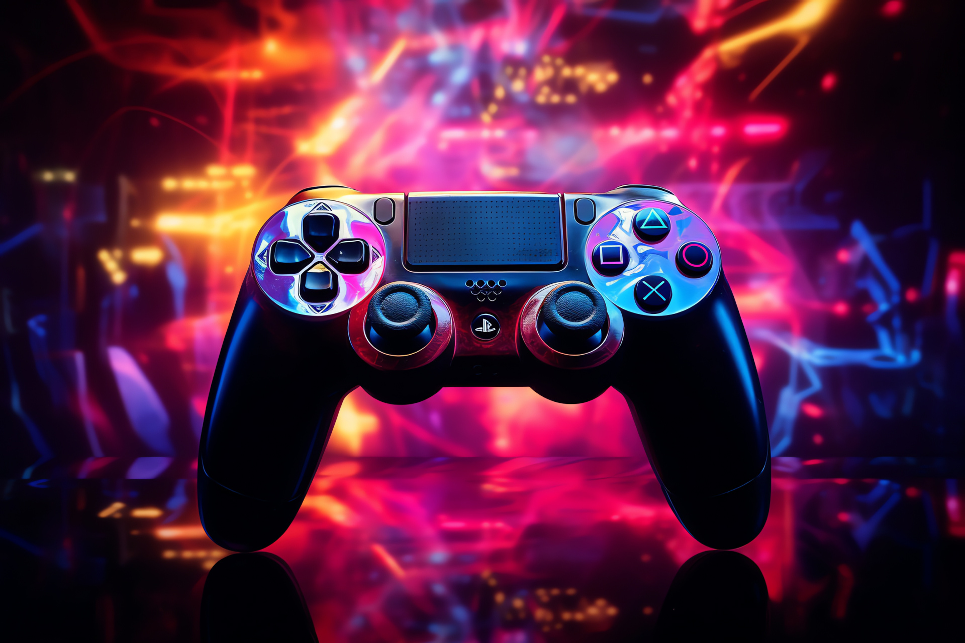 God of War, PlayStation controller design, Fierce Kratos, Determination, Bold pigments, HD Desktop Image