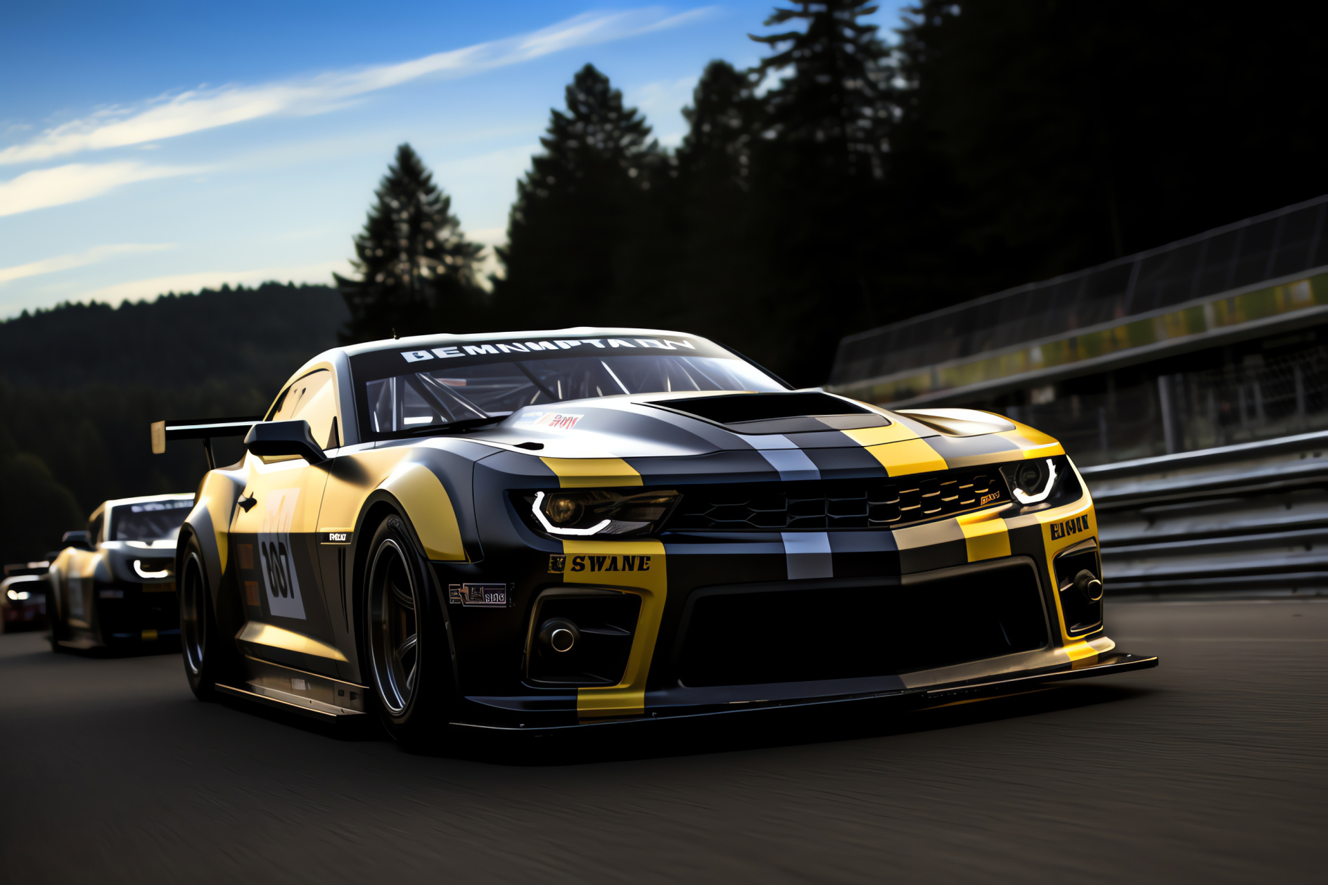 Pontiac Trans Am, Racing edition, Nrburgring competition, Aerodynamic enhancements, Motorsport livery, HD Desktop Image