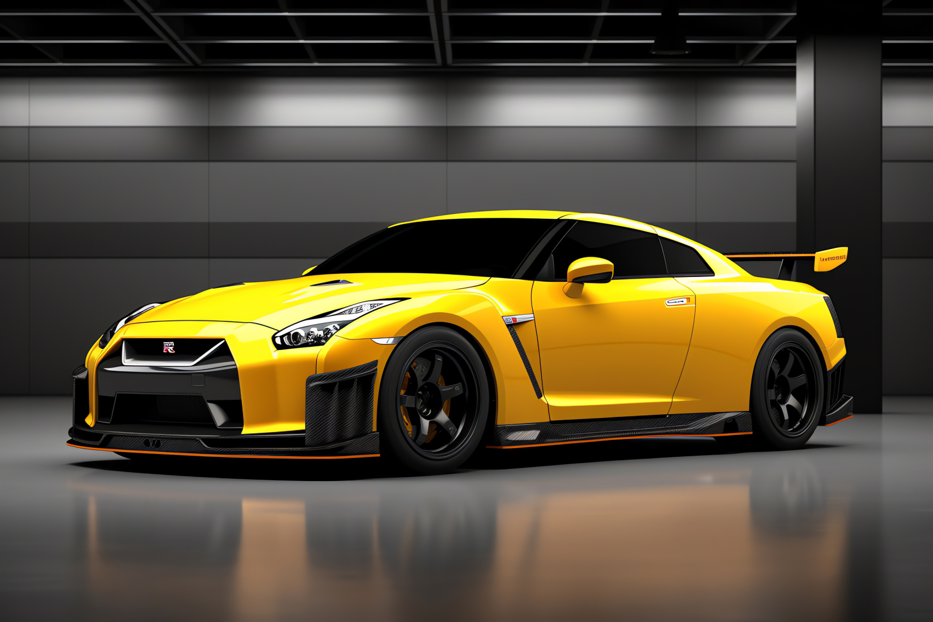 Nissan GTR R35 Nismo model, Bold aesthetics, Performance coupe, Dual-tone effect, Inspired by racing, HD Desktop Image