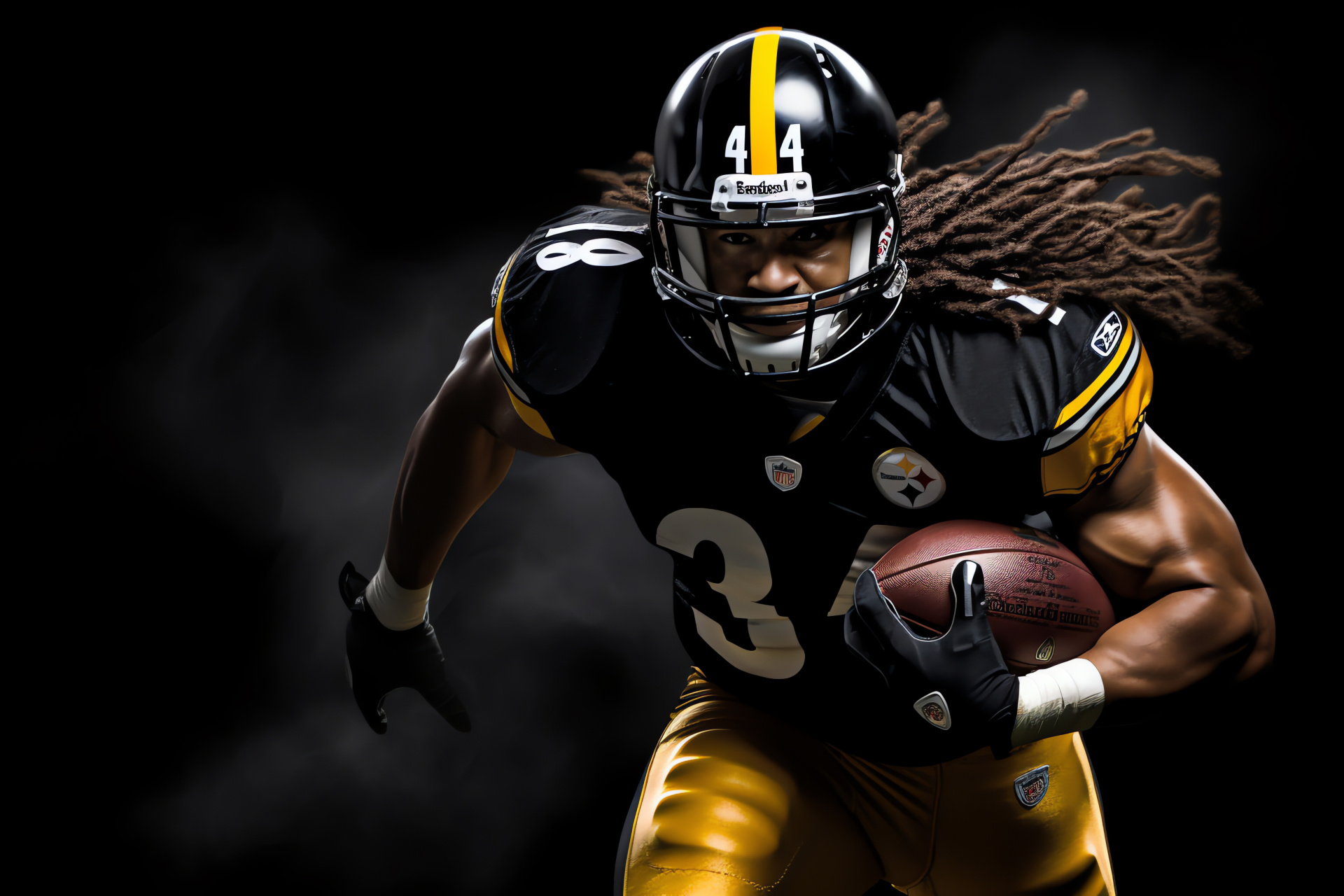 Pittsburgh Steelers, Troy Polamalu, NFL Safety, Iconic hairstyle, American football team, HD Desktop Wallpaper