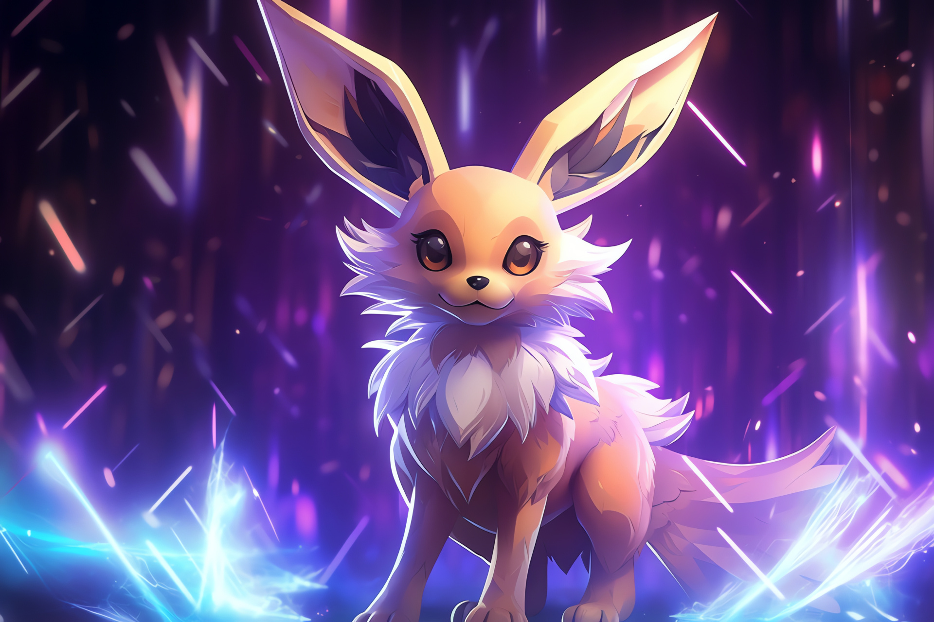 Pokemon Go Eevee, Pokmon character, Versatile evolution, Endearing creature design, Soft fur texture, HD Desktop Image