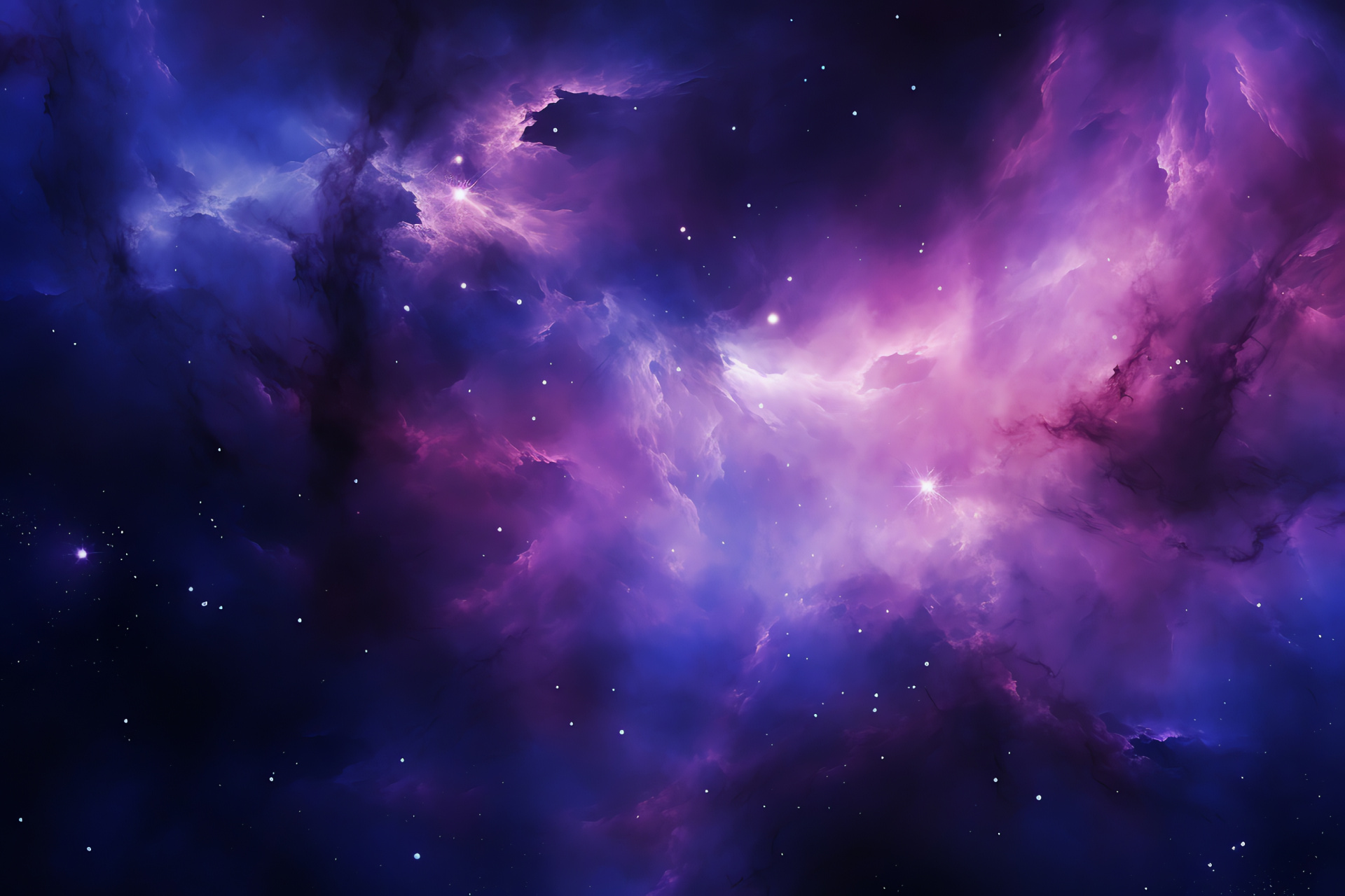 Nebula, Purple Star, Space, Celestial spectacle, Symphony of hues, HD Desktop Wallpaper