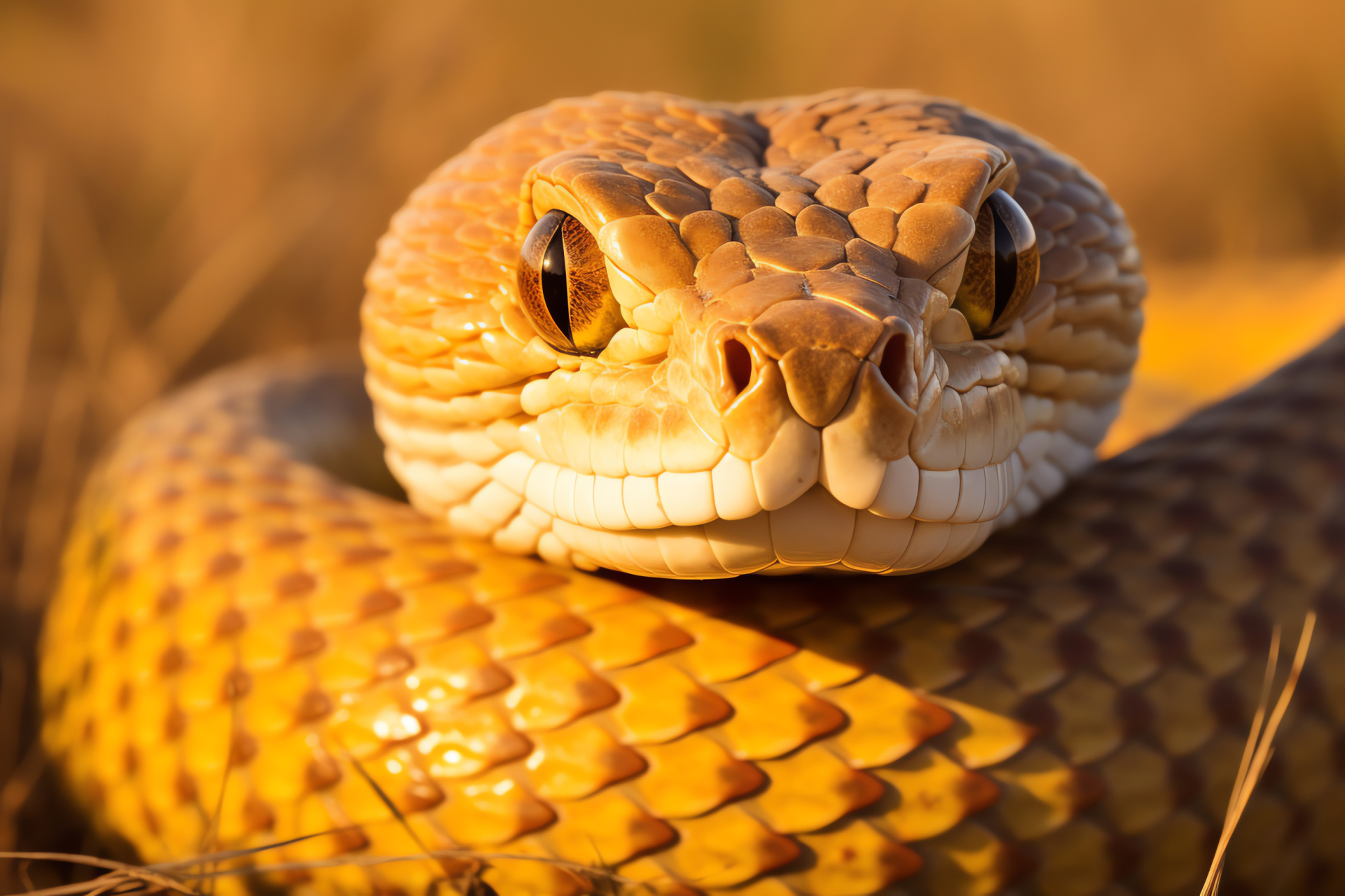 African serpent, Naja levelsis, alert predator, arid territory, wildlife of South Africa, HD Desktop Wallpaper