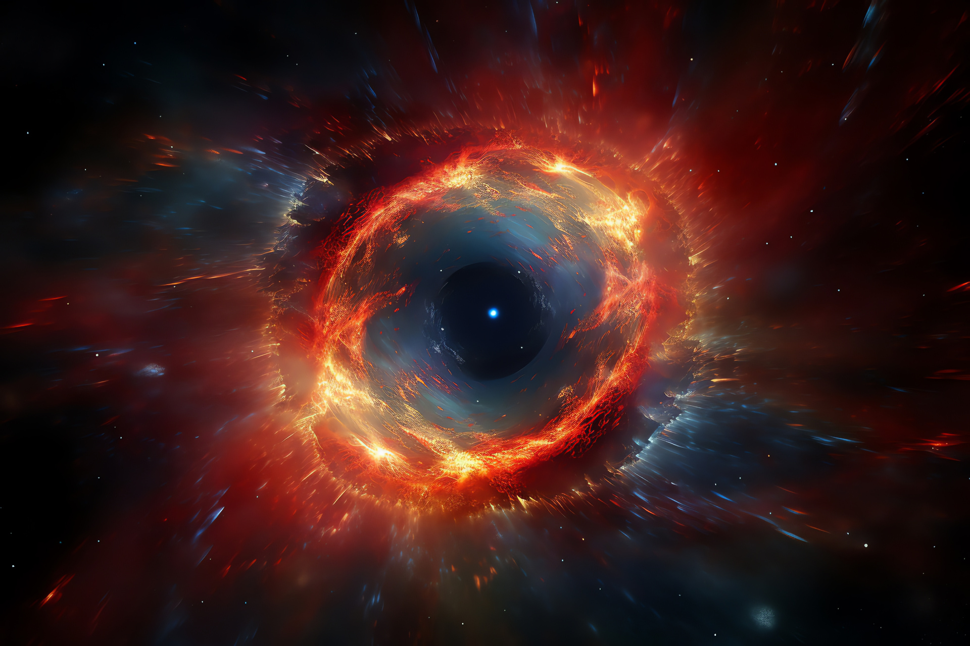 Helix Nebula expanse, high clarity, gas eye, fiery red corona, planetary nebula beauty, HD Desktop Wallpaper