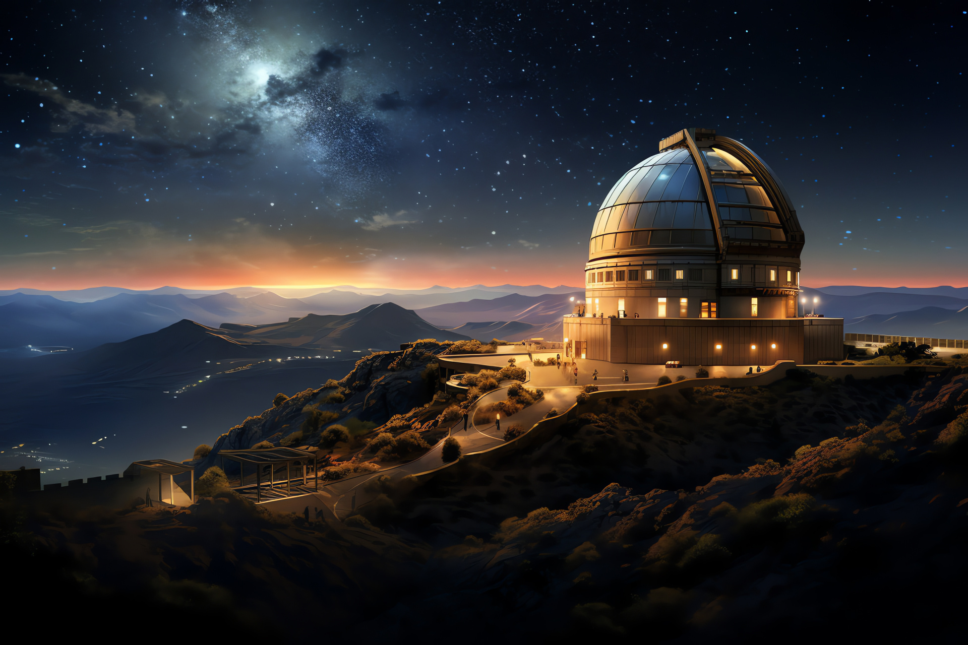 Thirty Meter Telescope, Astronomical observatory, Summit altitude, Stargazing location, Atmospheric clarity, HD Desktop Image