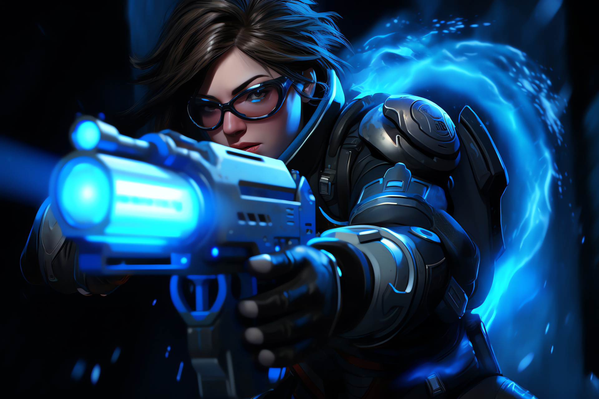 Overwatch Mei, arctic scientist, chilling presence, freeze technology, enigmatic ambience, HD Desktop Wallpaper