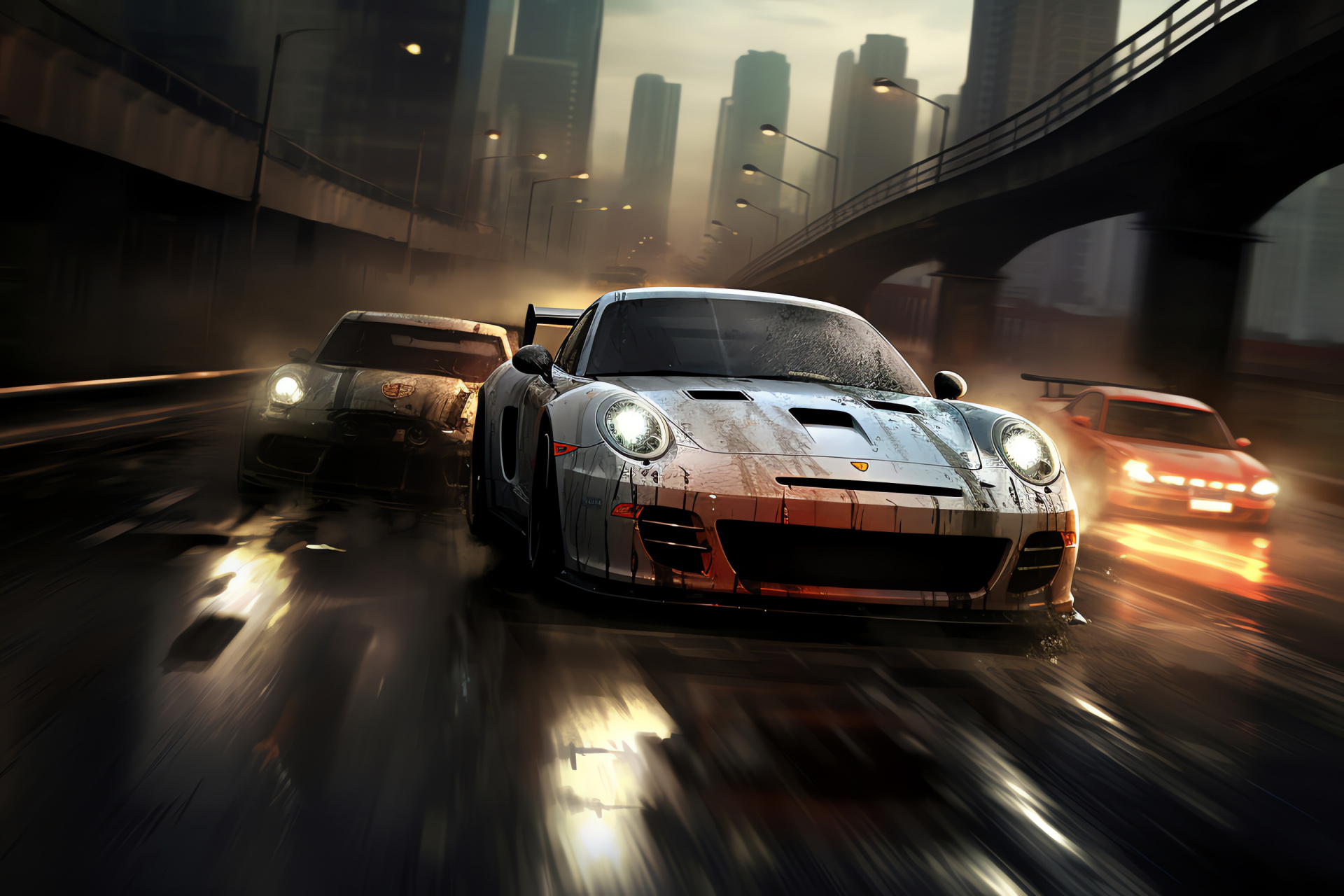 Most Wanted blacklist, Packed with action, Racing fleets, Sharp manoeuvres, Adrenaline fuelled, HD Desktop Wallpaper