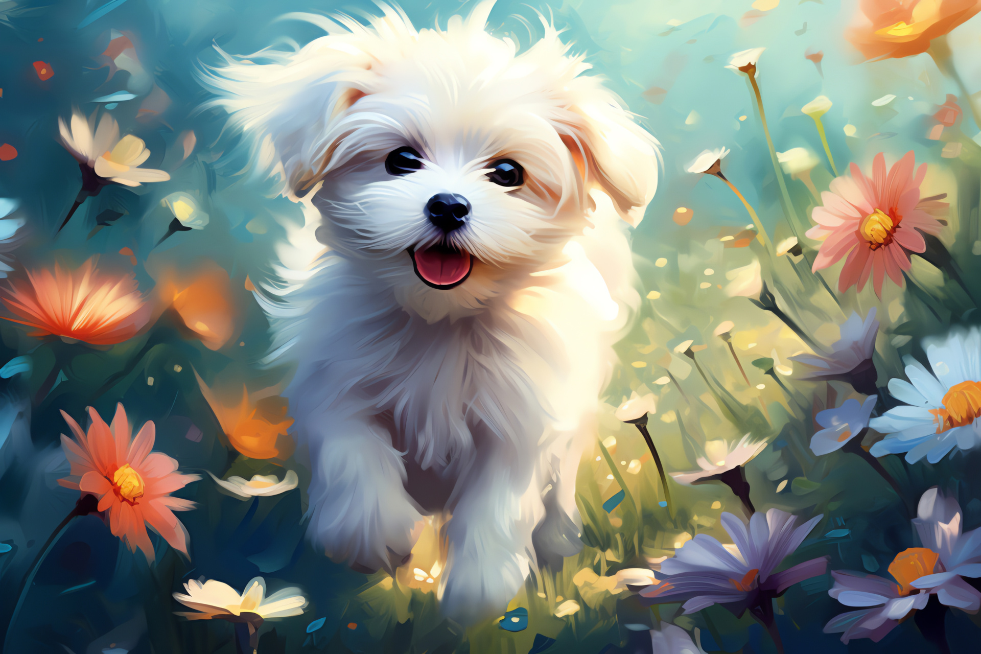 Toy breed dog, Teacup Maltese, Puppy, Companion animals, Pet, HD Desktop Image