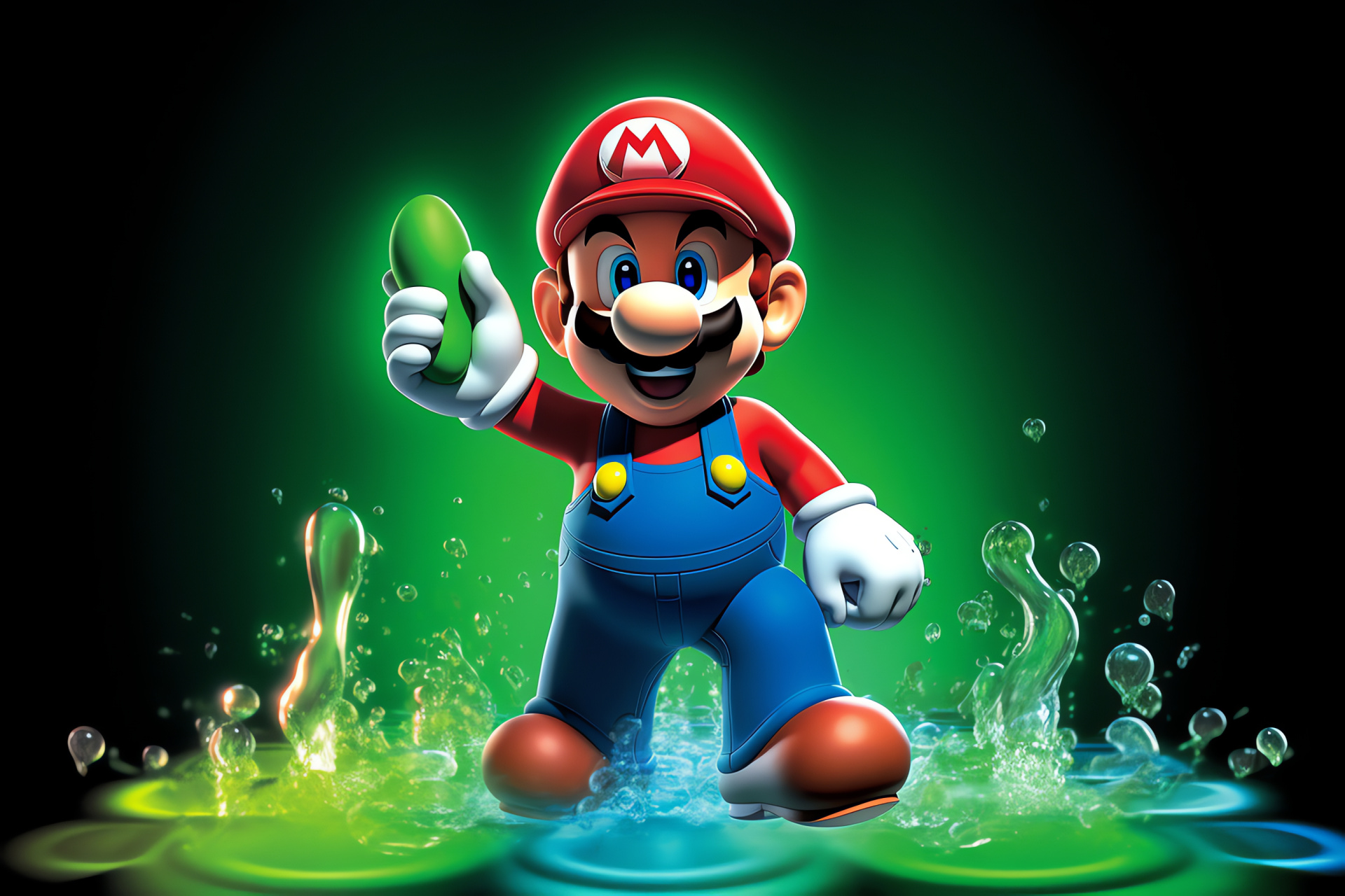 Mario iconic plumber, Super Mario adventure, Goomba foes, Platforming gamer favorite, Nintendo flagship, HD Desktop Image