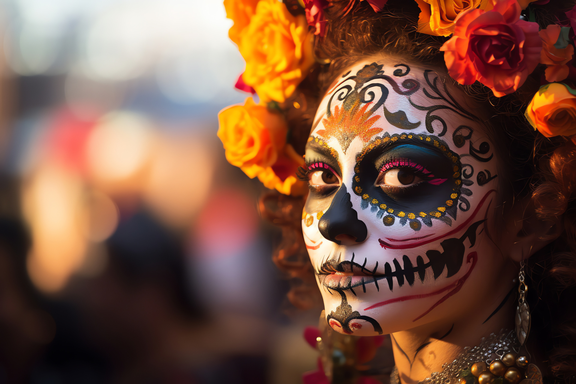 Da de los Muertos, Mexican traditions, Calaveras, Cultural festivities, Ancestral celebration, HD Desktop Image