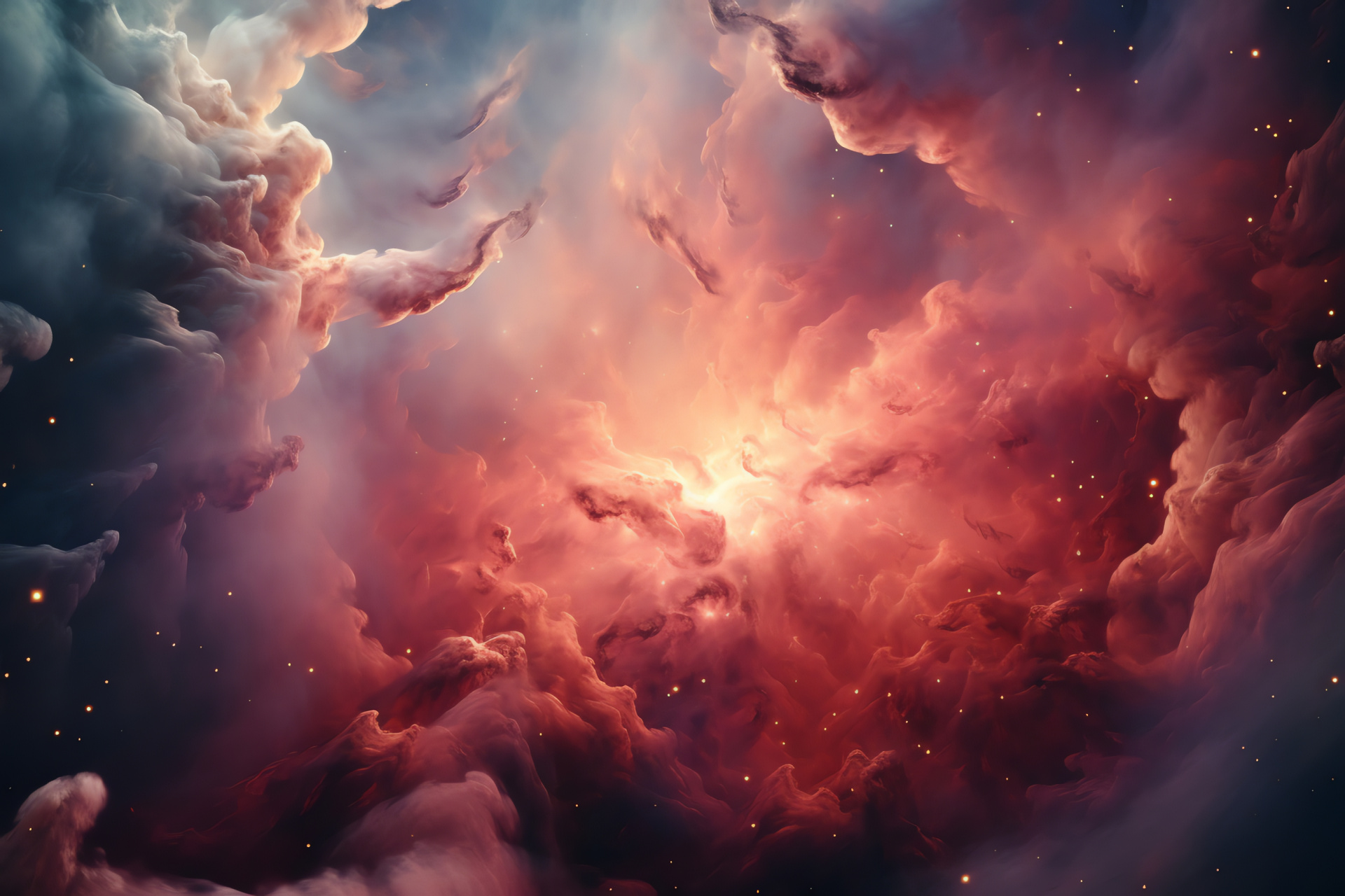 Interstellar gas cloud, Cosmic fabrication, Galactic formations, Space artistry, Astral dust, HD Desktop Image