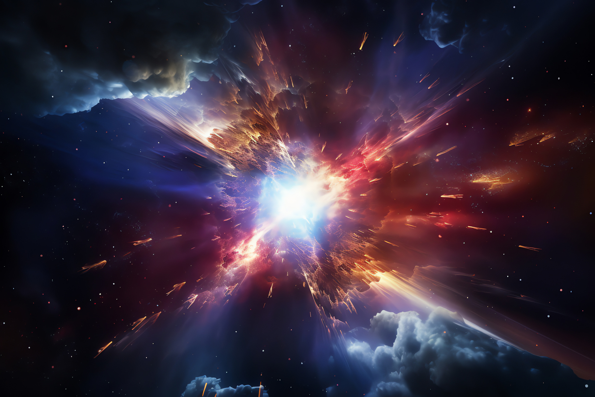 Supernova event, Astrophysical power, Star life cycle, Galactic explosion, Celestial bodies, HD Desktop Image