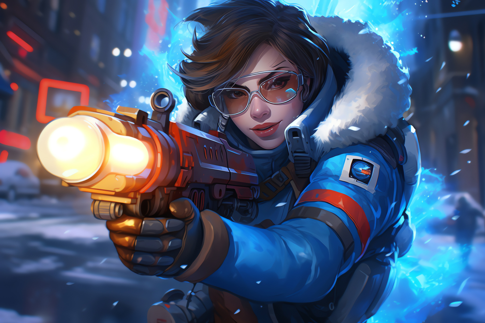 Overwatch Mei, climatology expert, Blizzard game, King's Row, Tactical strategy, HD Desktop Image