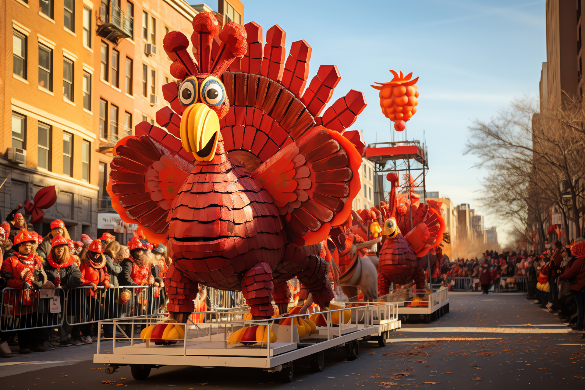 Thanksgiving celebration, Urban parade, Festive decorations, Thanksgiving holiday, Autumn festivity, HD Desktop Wallpaper