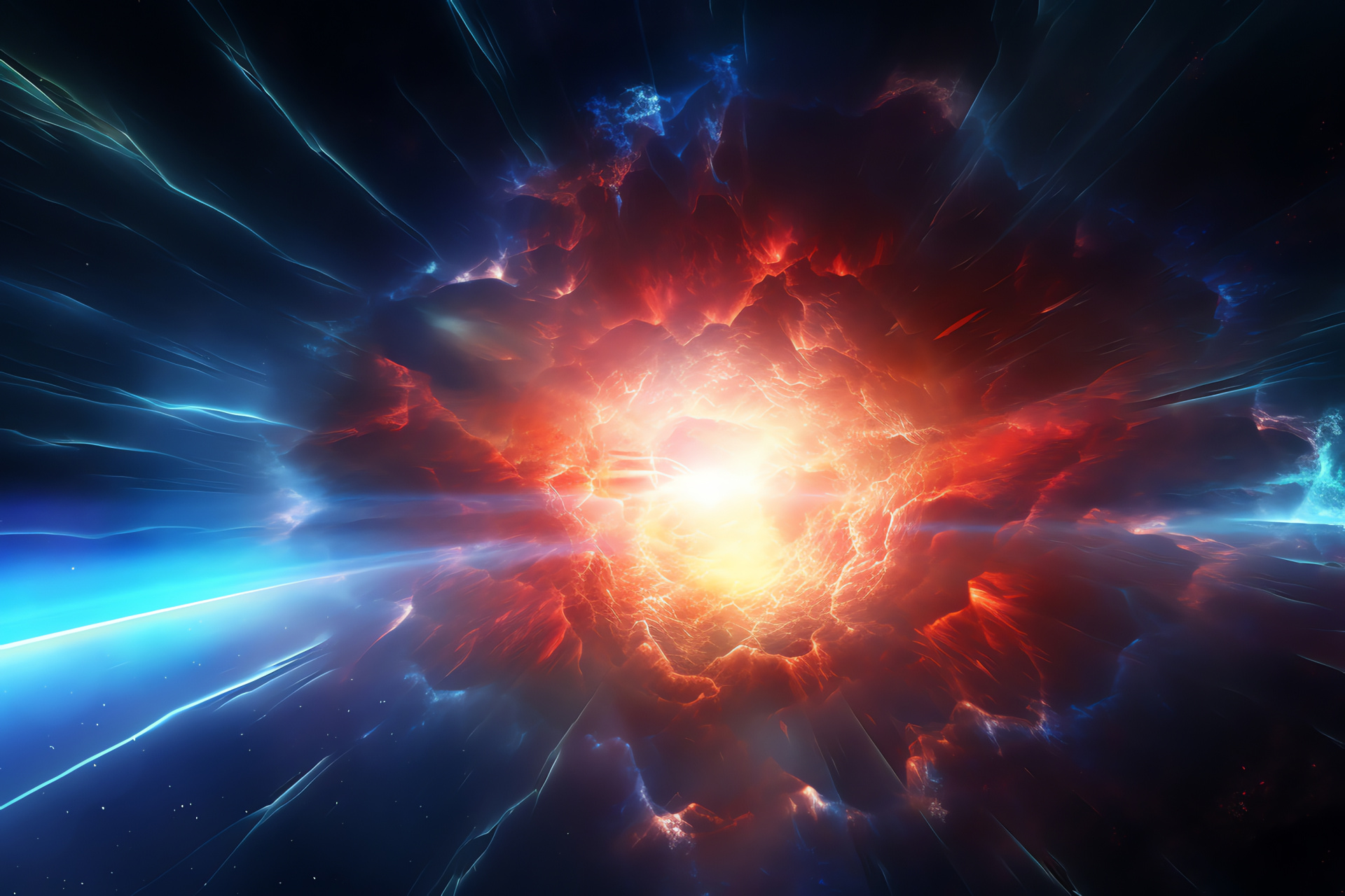 Supernova epic display, Celestial drama, Galactic phenomenon, Universe spectacle, Astronomical explosion, HD Desktop Image