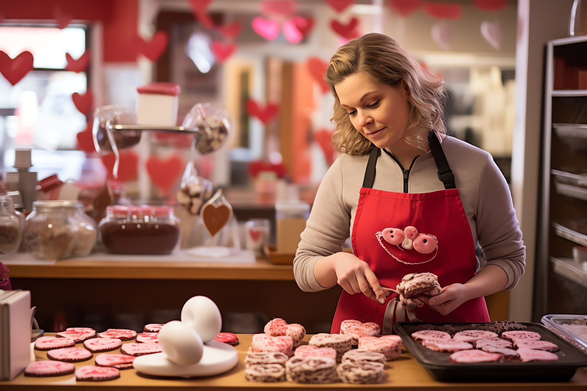 Bakery corner, Confectionery expertise, Romantic treats, Culinary delight, Sweetheart snacks, HD Desktop Wallpaper